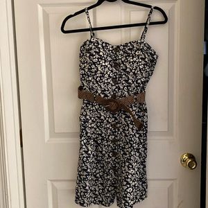 Spaghetti strap belted sundress size L